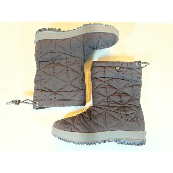 Size 6 Bogs Snowday Mid Dark Gray Durafresh Waterproof Boots1 - Picture 7 of 14